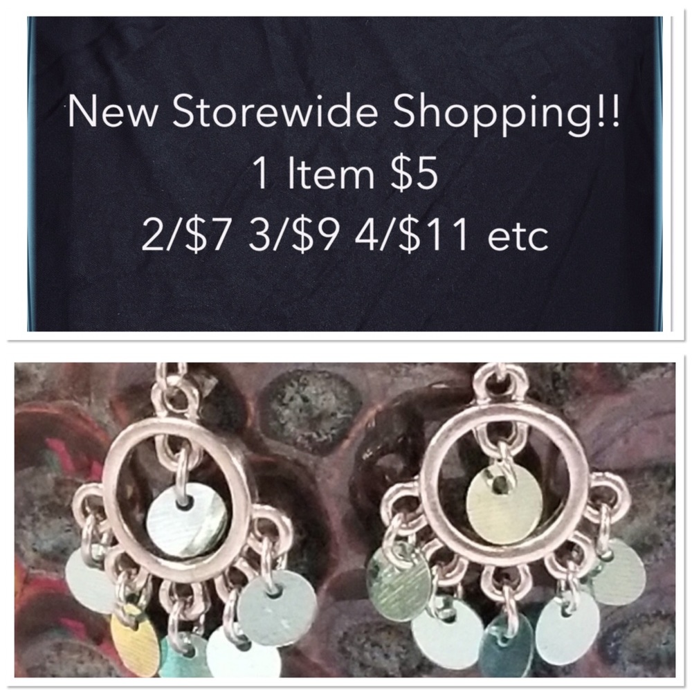 NEW 1" Green Shimmering Dangle Drop Earrings